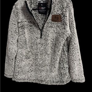 Port Authority Black and Gray Sherpa Pullover